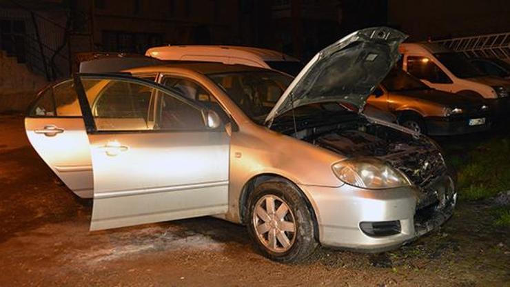 Alarmı duyup, dışarı çıktı, kundakçılarla yüz yüze geldi