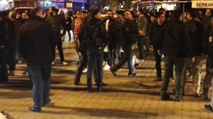 Iğdırda partililer arasında konvoy gerginliği çıktı, polis havaya ateş açtı