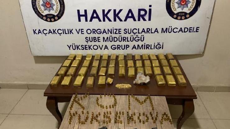 Hakkaride gümrük kaçağı altın ve pırlanta ele geçirildi