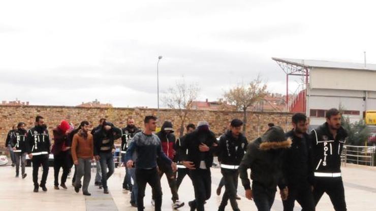 Nevşehirde uyuşturucu ticaretine 8 tutuklama