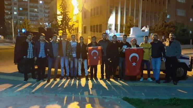 Kavga var diye çağrılan polislere sürpriz