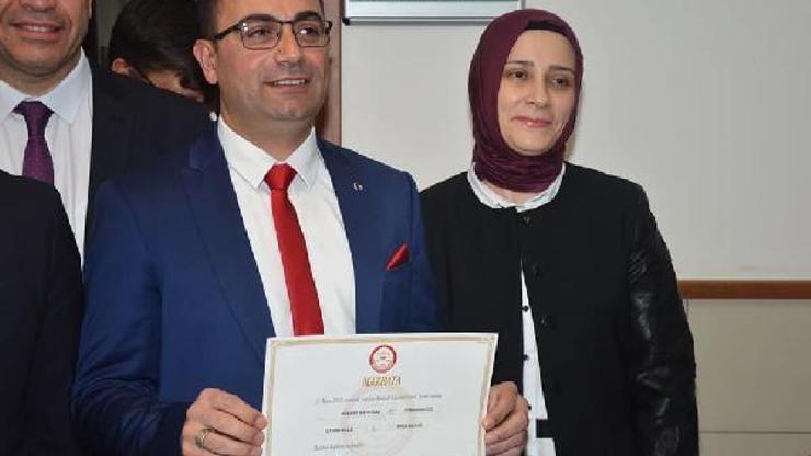 Bigada AK Partili Erdoğan mazbatasını aldı