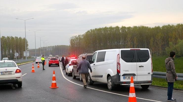 Düzcede şüpheli polis kovalamacası