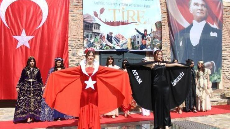 Moda tasarım öğrencilerinden yöresel kıyafetler defilesi