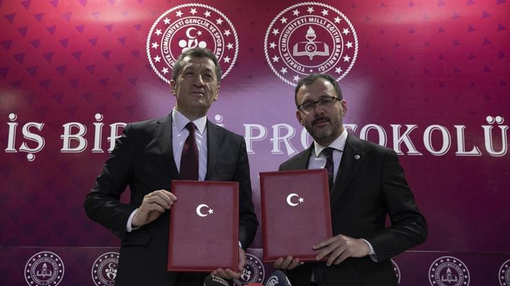 Gençlik ve Spor Bakanlığı ile Milli Eğitim Bakanlığı arasında iş birliği