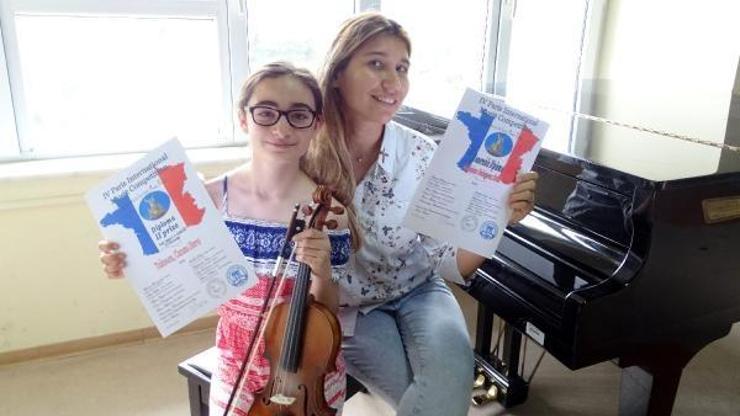 Konservatuvar öğrencisine Pariste ikincilik ödülü
