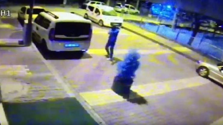 Adıyamanda iş yerinin kurşunlanması kamerada