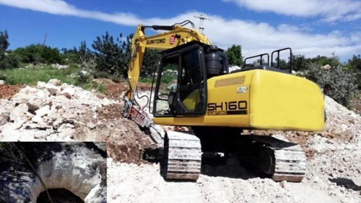 Kaçak kazı yapan 3 kişiye suçüstü