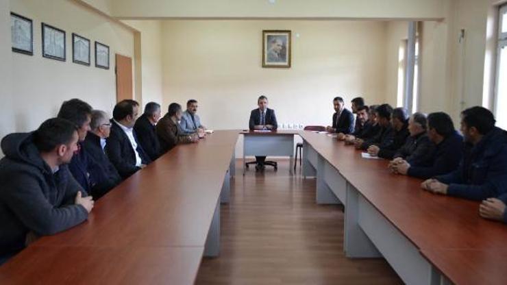 Doğanşarda muhtarlar toplantısı yapıldı