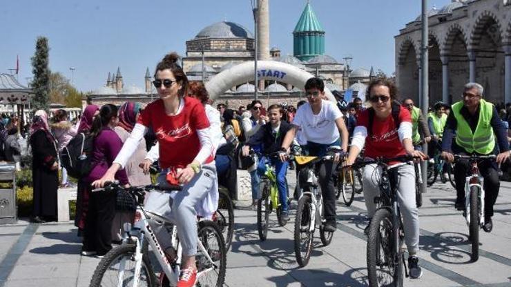 Konyada Bisiklet halk yürüyüşü düzenlendi