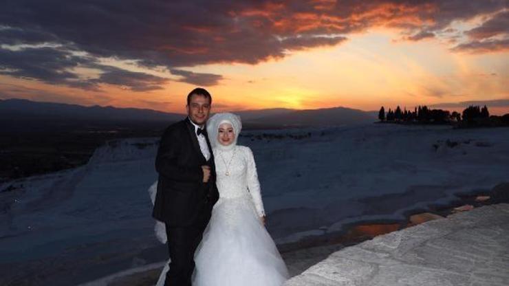 Beyaz cennet, çiftlerin doğal stüdyosu oldu