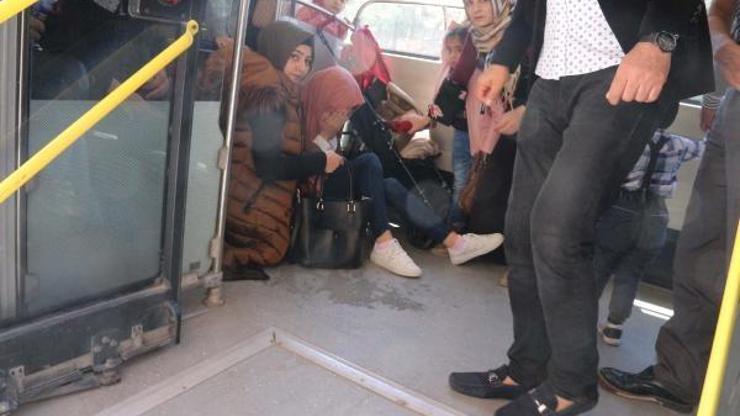 Şoför, fenalaşan kadını otobüsle hastaneye götürdü