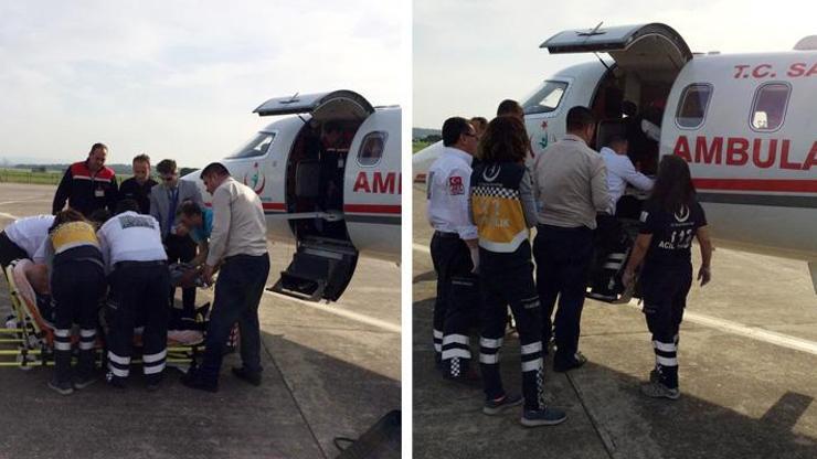 Balıkesir’den uçak ambulansla Şanlıurfa’ya hasta nakli