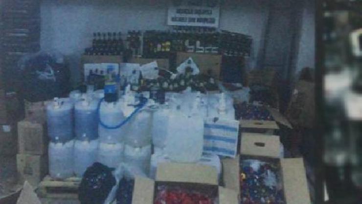 Ankarada sahte içki operasyonu: 10 gözaltı