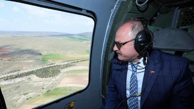 Vali Çakacak havadan trafik denetimlerine katıldı