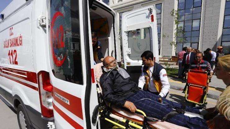 Sağlık Bakanlığı binasında yangın tatbikatı