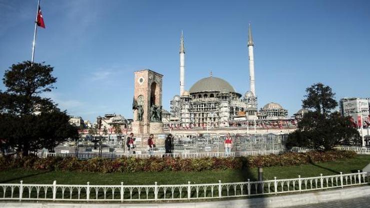Taksimde geniş güvenlik önlemleri