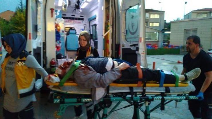 Otomobilin çarptığı bisiklet sürücüsü ağır yaralandı