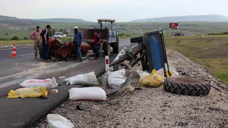 Otomobil traktöre çarptı: 1 ölü, 1 yaralı