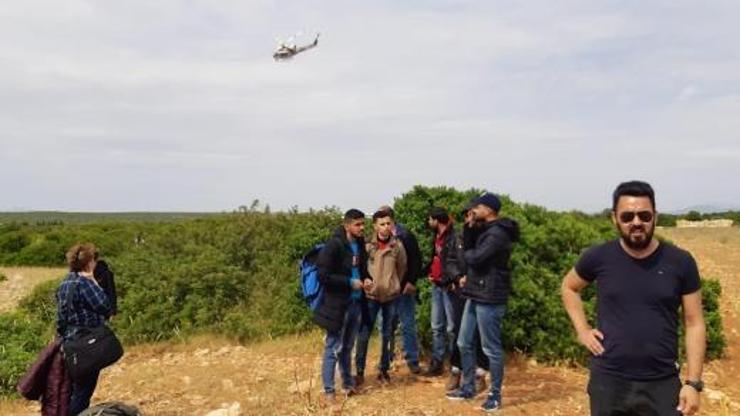 Didimde helikopter destekli kaçak operasyonu