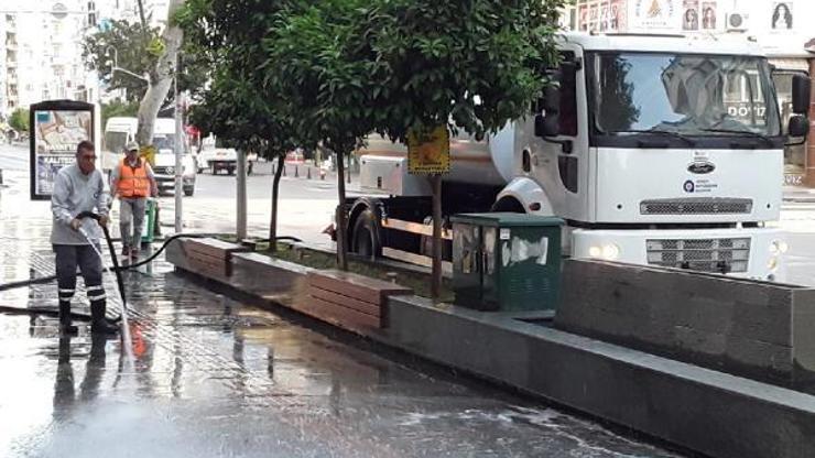 Büyükşehirden kent merkezinde bahar temizliği