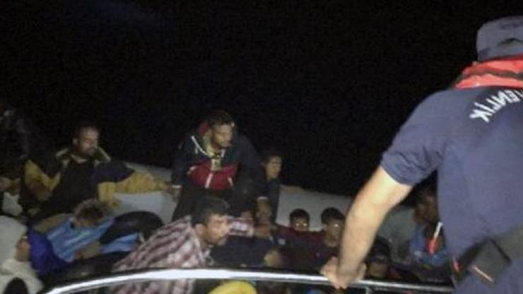 Didim açıklarında 43 kaçak yakalandı