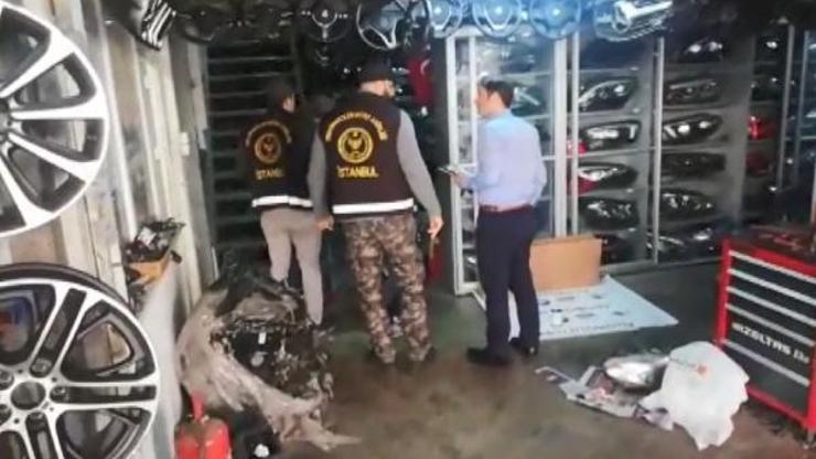 İkitellide oto yedek parçacılarına denetim