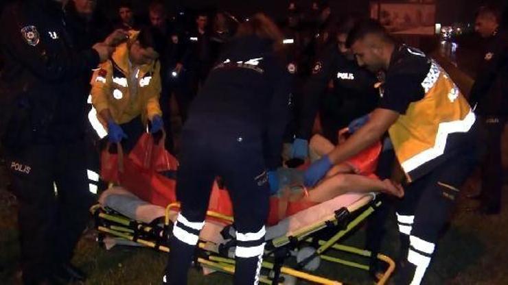 Bıçaklı saldırgan, polis tarafından vurularak etkisiz hale getirildi