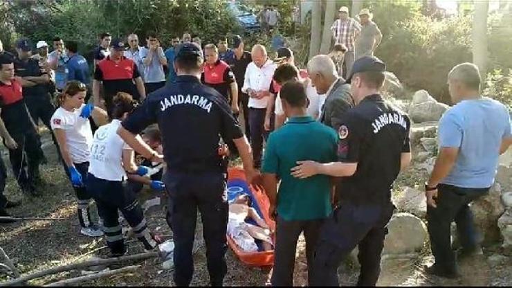 Oğuzhan, sulama kanalında can verdi