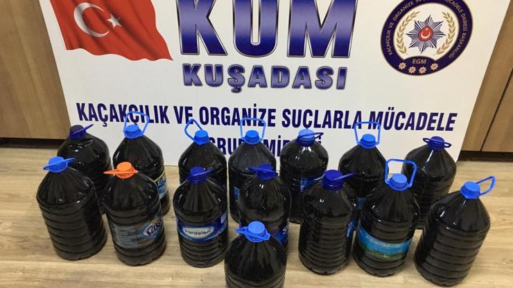 Kuşadası’nda kaçak içki operasyonu