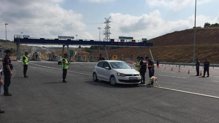 Kuzey Marmara Otoyolunda havadan ve karadan bayram denetimi