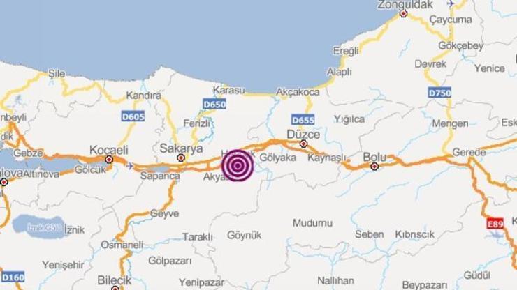 Son depremler... Sakaryada korkutan deprem