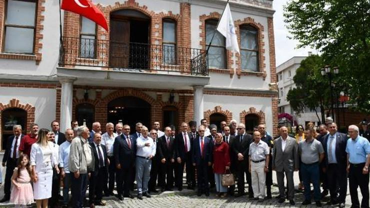 Çorluda bayramlaşma tarihi binada yapıldı
