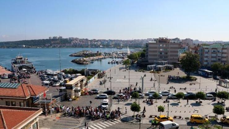 Çanakkalede tatilcilerin dönüş yoğunluğu