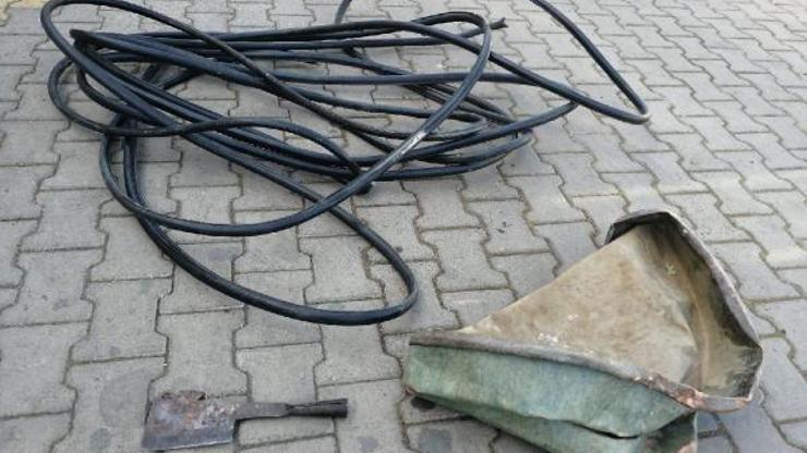 Leğen hırsızını jandarma yakaladı
