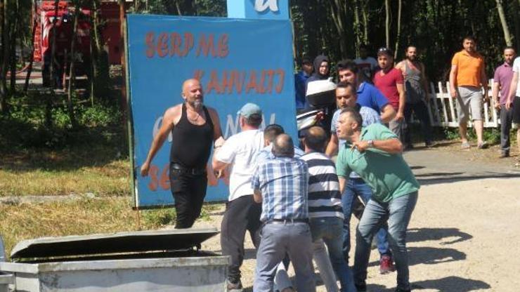 Beykozda restoranları yanan iki kardeş arasında kavga
