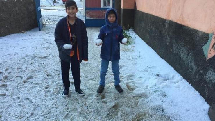 Altınyaylada şiddetli dolu hayatı olumsuz etkiledi