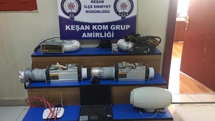 Kaçak elektrikle Bitcoin üretilen eve polis baskını
