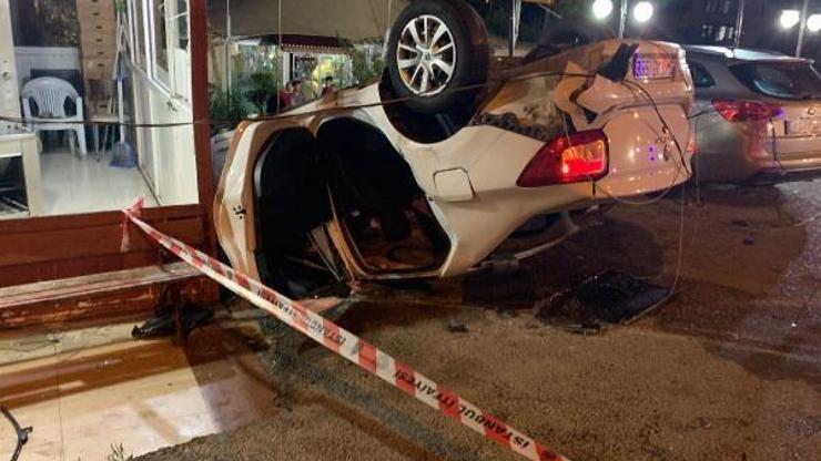Sancaktepede otomobil takla attı: biri ağır, 2 yaralı