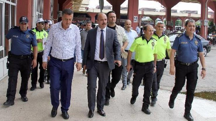 Emniyet Müdürü Aktaş otogarda denetim yaptı