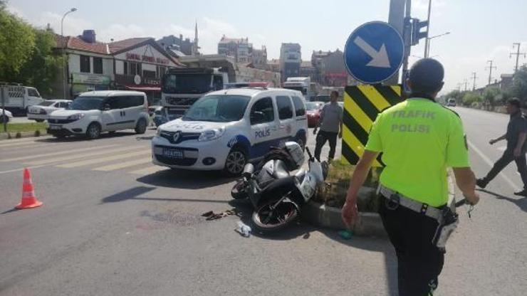 Tavşanlıda motosiklet kazası: 1 yaralı