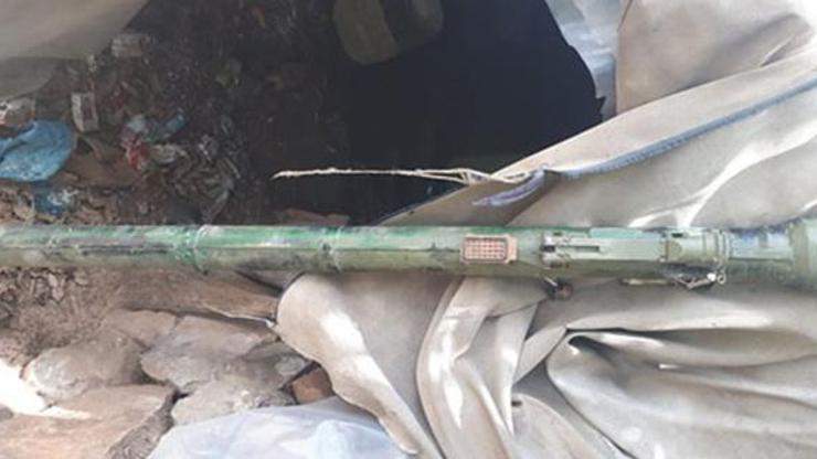 PKK sığınağında portatif füze bulundu