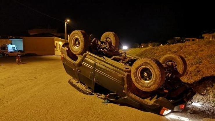 Bursada devrilen araçtan uyuşturucu çıktı