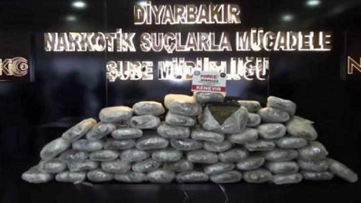 Diyarbakırda 147 kilo 500 gram esrar ele geçirildi