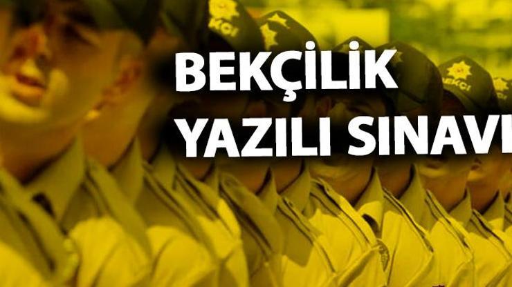 Bekçilik sınavı sonuçları, soruları ve cevapları ne zaman yayınlanacak