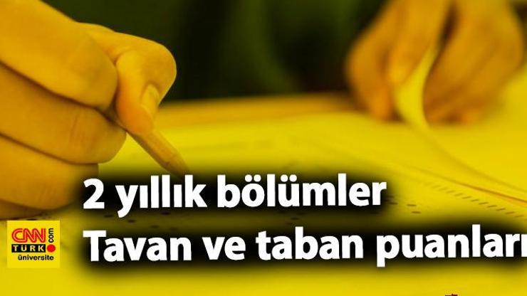 TYT ile alan 2 yıllık bölümler ve başarı sıralaması YÖK Atlas’ta