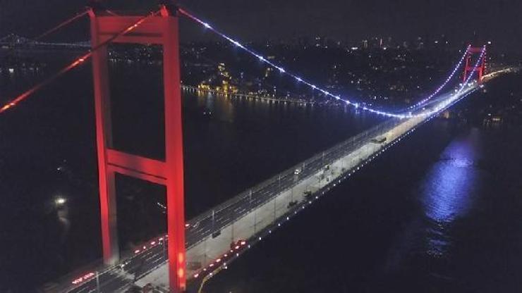 FSMdeki çalışmalar gece havadan görüntülendi