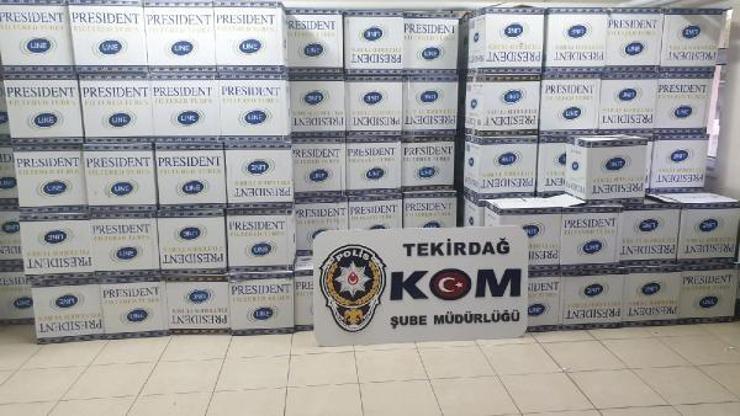 Çorluda kaçak sigara operasyonu: 4 gözaltı