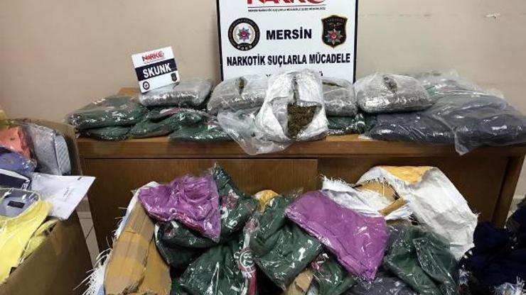 Kargoyla gelen tekstil ürünleri arasından uyuşturucu çıktı