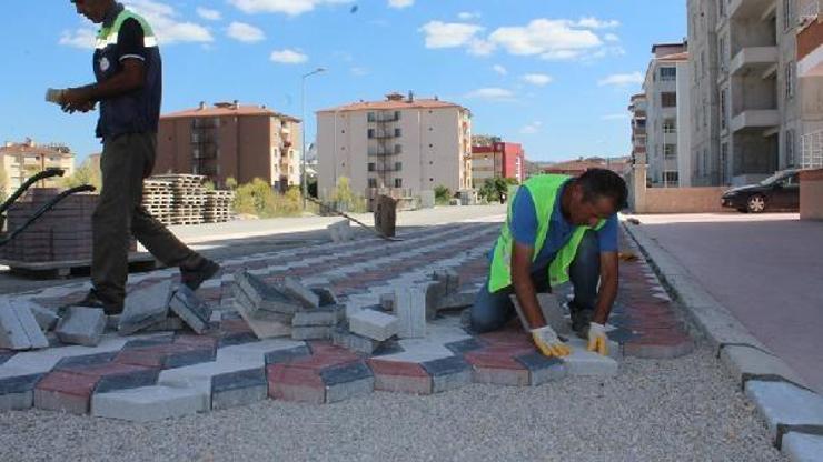 Turhal Belediyesinden kilit parke çalışması